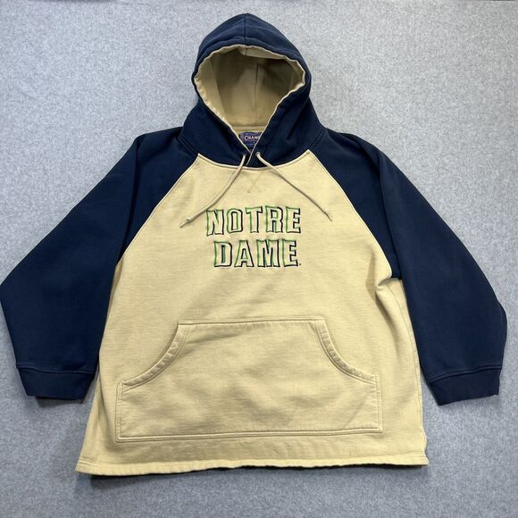 Vintage Notre Dame Fighting Irish Hoodie Mens XL Sweatshirt Champs Sportswear - Picture 2 of 11